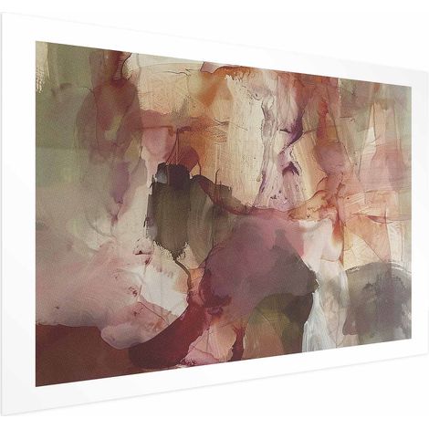 Poster – Frühlingskomposition – Transparenzen und Formen in Aquarelltechnik (1/4)