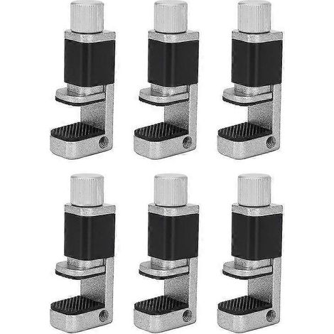 6-teiliges LCD-Bildschirm-Montageset für Mobiltelefone, Reparaturwerkzeug, verstellbare Metallklemme, JUsilver schwarz