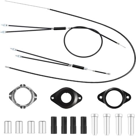 Câbles de frein gyroscopiques pour vélo BMX avant + arrière (supérieur + inférieur) avec rotor rotatif, ensemble de conduites de frein de vélo BMX pour la Plupart des Systèmes Gyro Pièces Vélo (1/5)