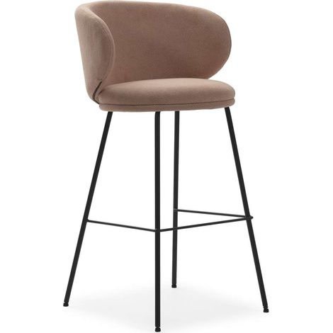 Pack de 2 taburetes modelo Rebeca acabado beige, 99cm(alto) 53cm(ancho) 56cm (largo) (1/5)