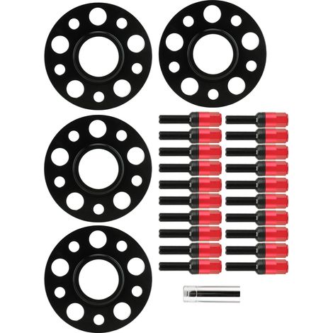 Kit Entretoises de Roues Centriques 20mm de Remplacement pour W202 Classe C C220 C230 C280 C43 1994‑2000 Rouge (1/5)