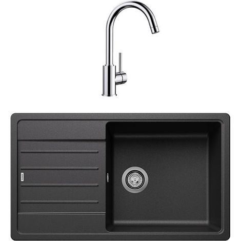 PACK Evier + mitigeur LEGRA XL6S anthracite + MIDA chrome BLANCO - 528436