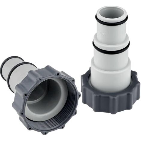 2 Pièce Adaptateur Tuyau Piscine,Adaptateur de Tuyau Piscine,Adaptateur Tuyau de Piscine avec Bague D'étanchéité pour Piscine Pompes à Connexion Filetée (1/5)