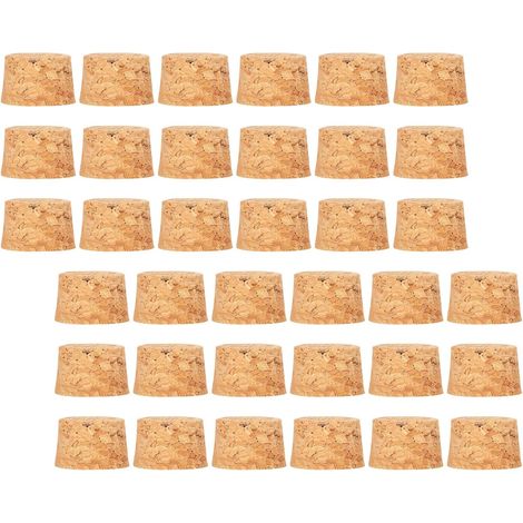 Lot de 100 bouchons liège, 3x25x15 cm, naturels, réutilisables (1/5)