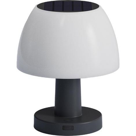 Lampe de table solaire LED blanc 4 intensités LUMINA H13,5cm (1/5)