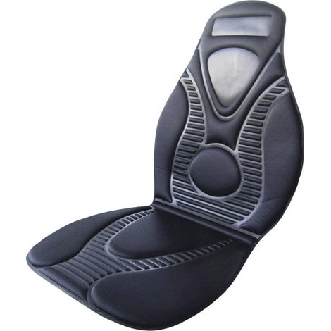 HP Autozubehör Funda de asiento calefactable negra dos niveles