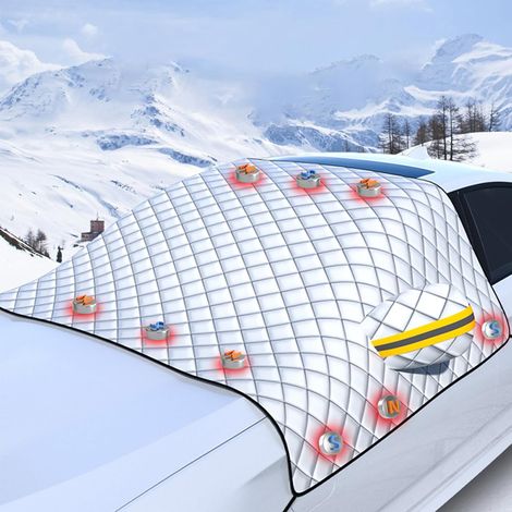 Magnetic Anti-Frost UV Windshield Cover – Universal Size 218 x 148 cm for Car, SUV, Van – Easy to Install (1/5)