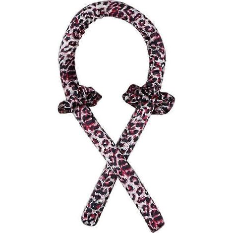 Ensemble de bigoudis pour cheveux, accessoire de coiffure professionnel, pour des cheveux doux et brillants.-Red Leopard (1/4)