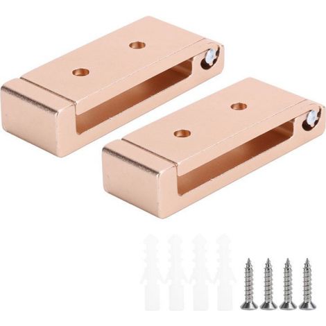 2 Ensembles Patère Murale Pliable, Alliage d'Aluminium, Crochet Vêtement, 7,5x7x2,5 cm, pour Garde-Robe et Couloir (1/5)
