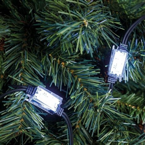 Prequ Catena Luminosa 10 Strobo, 30 Led, 11 metri, Luce Fredda (1/5)