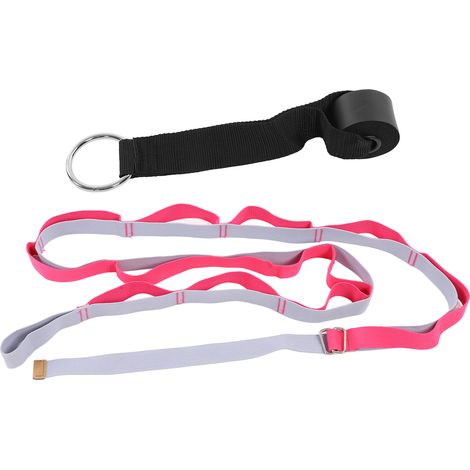 Sangle de Yoga Rouge pour Étirement, Fitness, Gymnastique et Danse (1/5)