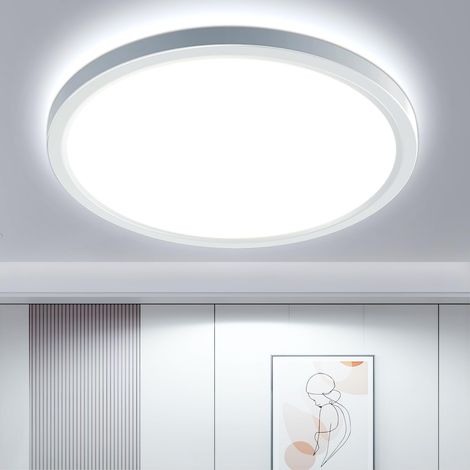Badezimmer-Deckenleuchte, runde LED-Deckenleuchte 6500 K, Deckenlampe für Wohnzimmer, Flur, Schlafzimmer, Küche, Schlafzimmer, Ø230 MM, 1800 LM (1/5)