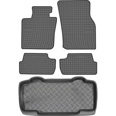Ensemble de tapis de sol en caoutchouc pour Mini One Cooper III Hatchback (à partir de 2013) + tapis de coffre