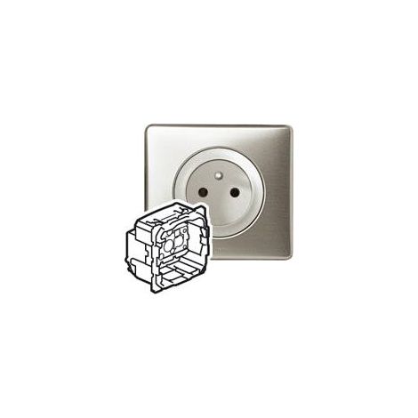 Legrand – Prise de courant standard 16A 250V 2P – Mode de pose encastré – Indice de protection IP20 – Pour installation intérieure