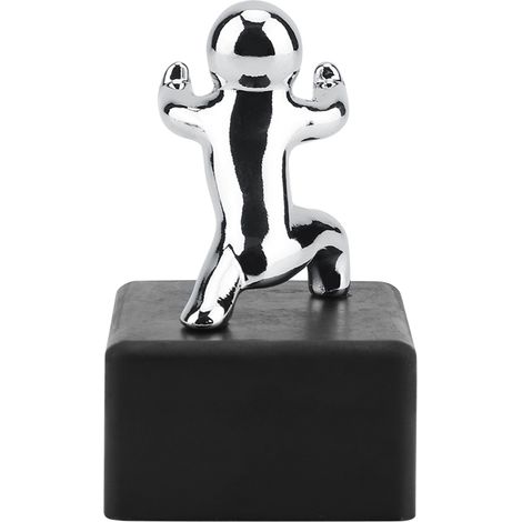 Butée de porte en caoutchouc, bloque-porte, protection anti-collision et coupe-vent pour porte supérieure, butée de porte créative inspirée du kung-fu. (1/5)