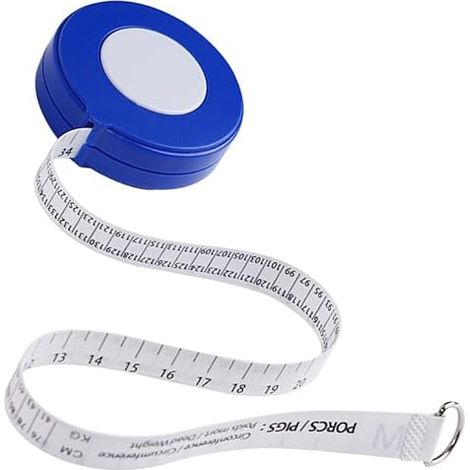 Mètre Ruban De Mesure Du Poids Des Bovins Ruban Souple Pour Tour De Poitrine Des Vaches Et Moutons Règle 2 En 1 Pour Bétail Portable Pour Ferme (1/5)