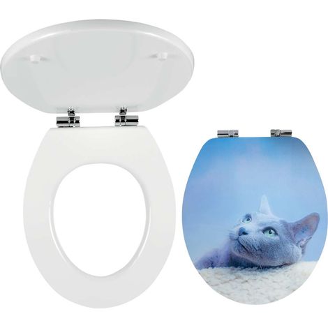Novaservis Prestige - Toilettensitz, MDF, Softclose, weiß/farbig bedruckt WC/SOFT3D