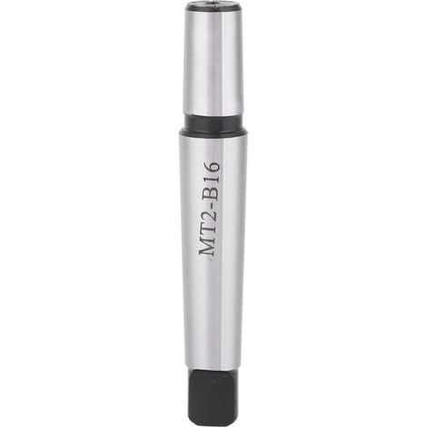 MT2-B16 Mandril de broca con extremo de lengüeta, eje Morse, conector para portaherramientas CNE - Crezuo