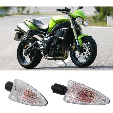 Coppia di indicatori di direzione a LED universali - per moto, indicatori di direzione in curva (1/5)