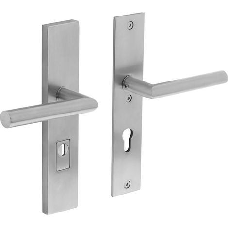 Quincaillerie de porte dérobée Aurano protection anti-traction PC 72mm acier inoxydable droit - 0035.396336Z (1/2)