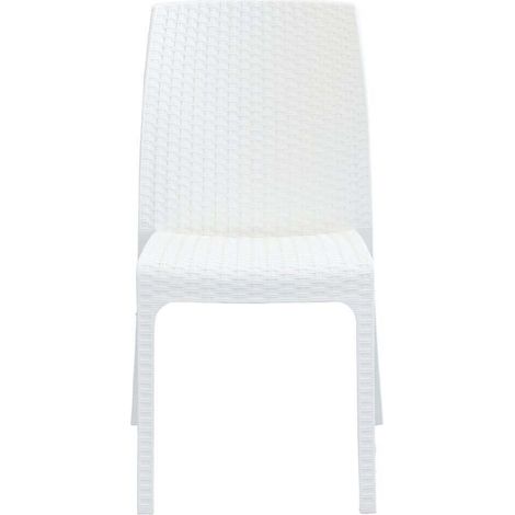 ALMA - sedia da giardino impilabile in wicker stampato (1/4)