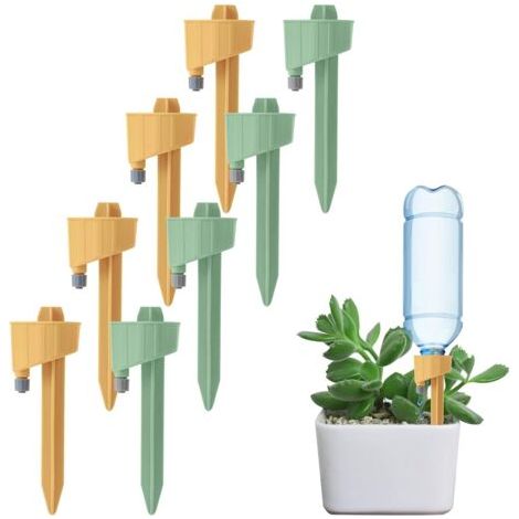 royaluxe-Lot de 8 arrosages automatiques réglables - Facile à arroser - Pour plantes en pot, fleurs, jardin, plantes d'intérieur