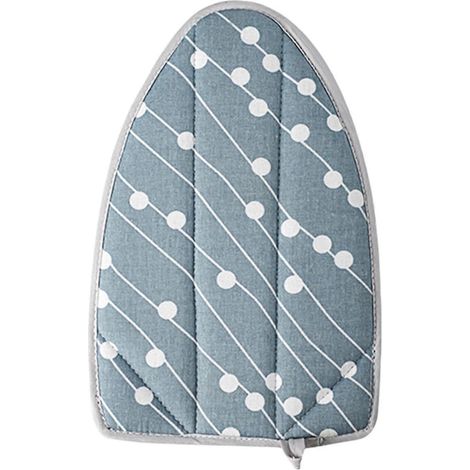 Tapis de repassage, gants de protection pour le repassage, défroisseur vapeur pour vêtements de voyage et de lit-Triangle Blue
