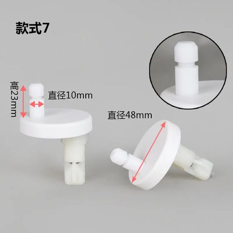 (charnière de fixation O) Boulon d'expansion pour fixation de la base de l'abattant de WC, charnière de fixation à dégagement rapide en acier inoxydable, vis de charnière pour couvercle d'abattant de (1/5)