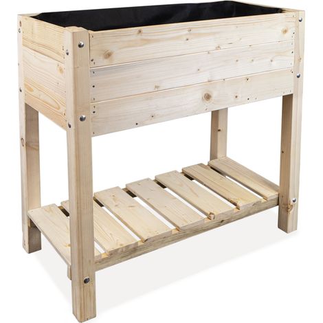 Hochbeet L 79x40x79cm Natur (1/5)