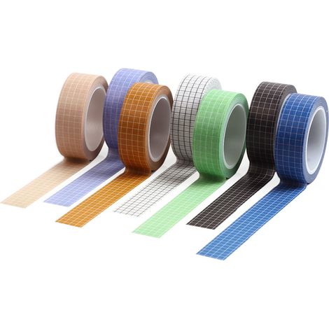 Lot de 7 rouleaux de ruban adhésif décoratif pour scrapbooking et décoration