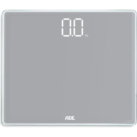 Balanza de baño grande, hasta 220 kg, 35 x 30 cm, gris / ADE (1/2)