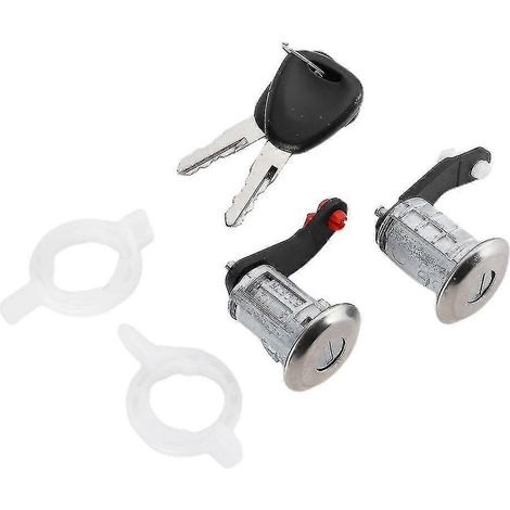 Barillet de serrure de porte gauche/droite avec 2 clés 7701470944 Compatible avec Renault Master 1998-2016 (1/5)