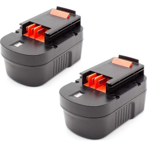 vhbw 2x NiMH batería 1500mAh (14.4V) para herramienta eléctrica powertools tools como Black & Decker 499936-34 (1/2)