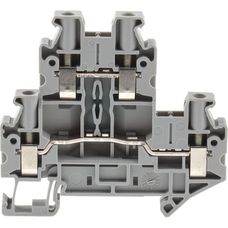 Connecteur de rail à 2 niveaux 6 mm² uttb 4 gris 3044814