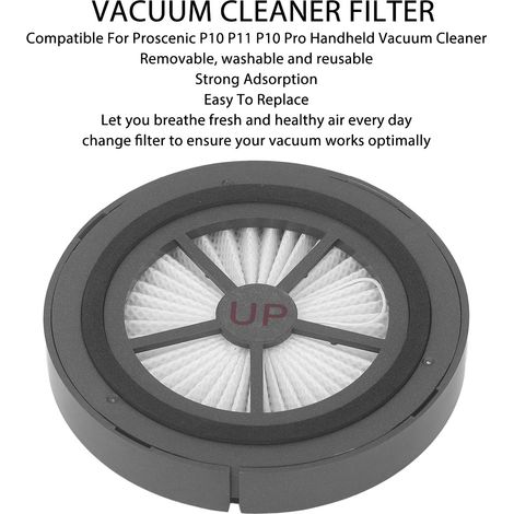 Ortviai Filtre HEPA pour aspirateur portable Proscenic P10, P11 et P10 Pro – remplacement compatible, matériau ABS écologique (1/4)