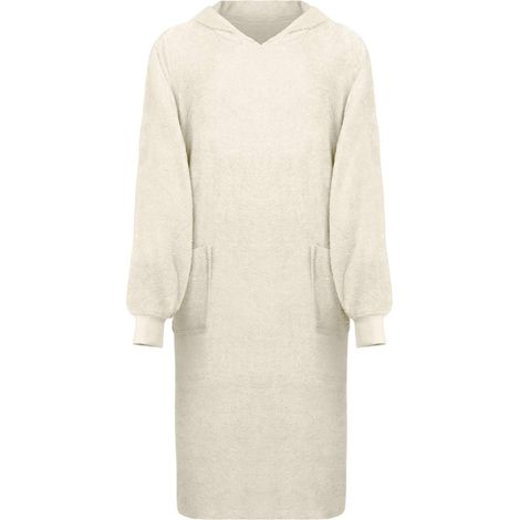 vidaXL Sweat à capuche couverture KINN Crème XL Coton (1/5)