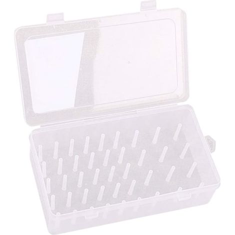 Boîte de rangement pour bobines de fil à coudre d'une capacité de 42 bobines, pratique pour les machines à coudre. (1/5)