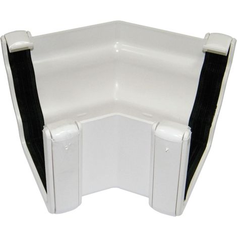 FloPlast Niagara 135° External Angle White Gutter Connector (1/2)