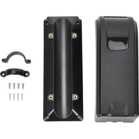 Boîtier de contrôle pour vélo électrique noir en plastique, sac de rangement accessoire (1/5)