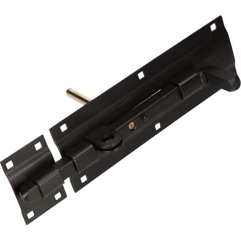 KOTARBAU Verrou à boulon 230/77 - Verrou de porte double face - Noir - En métal