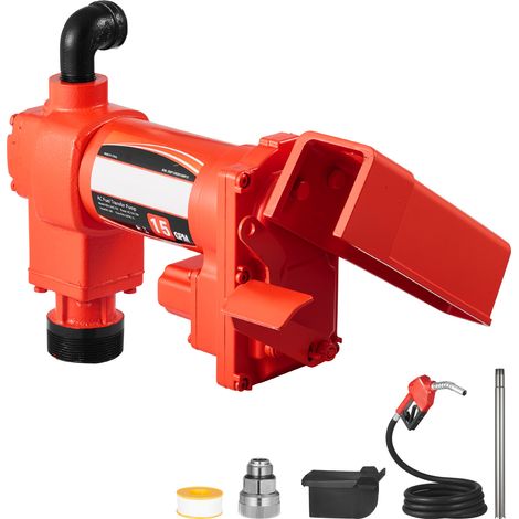 Mophorn Bomba para Transferencia de Combustible, 57 L/min, equipada con boquilla automática y manguera de descarga, ideal para gasolina, diésel y queroseno (1/5)