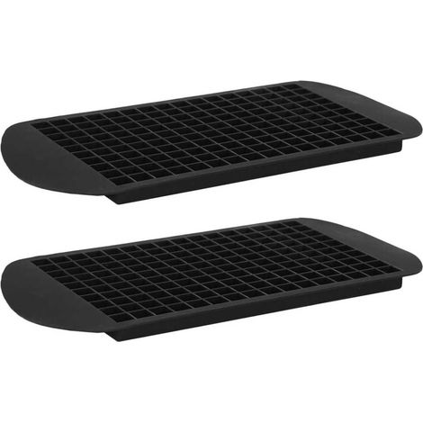 Set de 2 moules souples noir en silicone pour glace pilée (1/3)