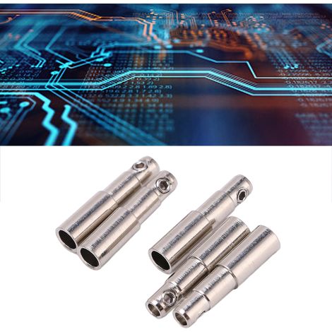 21.220 4-mm-Bananenstecker (weiblich), 3-mm-Kupfer-Erdungsanschluss, vernickelter Kupferanschluss, Zubehör für Bananenstecker (1/5)