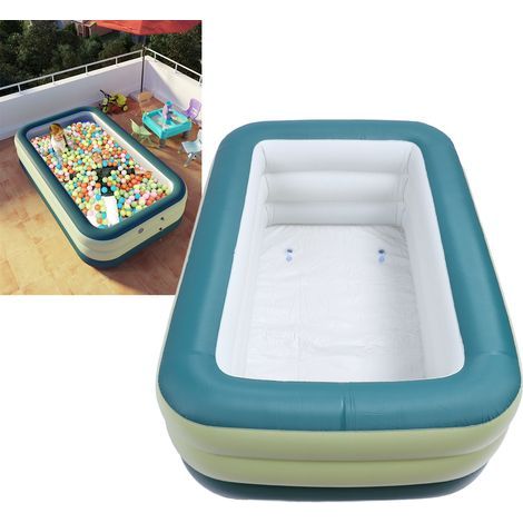 Piscine gonflable 527L pour enfants et adultes – PVC épais 3 couches – Pliable et portable – Pour jardin et terrasse (1/4)