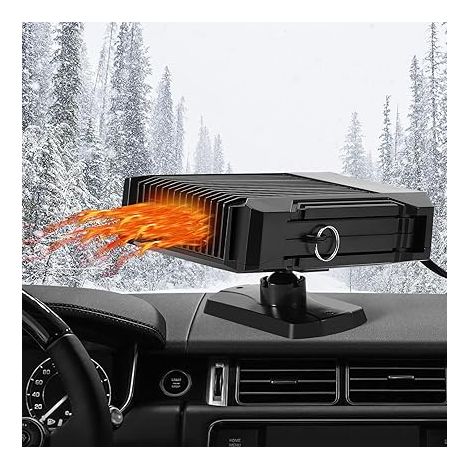 Autoheizung, 12 V, 150 W, 2-in-1-Autoheizung und -kühlung, Autoenteiser und -entfeuchter, Schnellheizung, tragbarer Auto-Windschutzscheiben-Heizlüfter, 360° drehbar