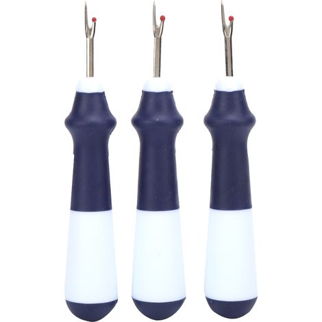 3Pcs Seam Ripper Durable Stainless Ergonomic Handy Handles Thread Remover Sewing Crafting Embroidery (1/5)
