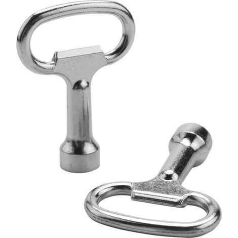 - Dreikantschlüssel - Metall - Für 8-mm-Schrauben - Robustes Anziehwerkzeug - Für Haushalt und Industrie - Silber - 5,2 x 4,0 x 1,4 cm (1/5)