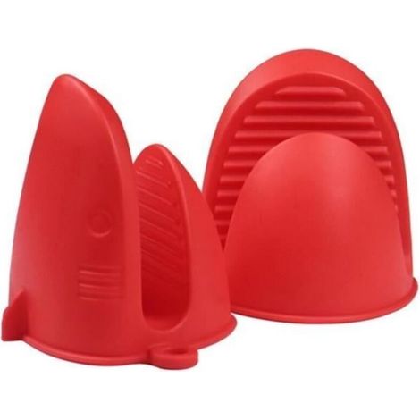 Gants de four - Silicone - Résistants à la chaleur - Antidérapants - Imperméables (1/4)