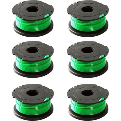 Lot de 6 bobines de fil vert pour débroussailleuse Black & Decker GL7033 GL8033 GL9035 A6482,DOLASO (1/5)