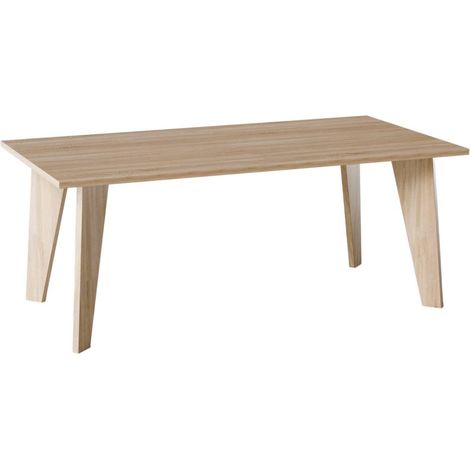 Table ARIS 138 x 80 cm pour cuisine, salon, salle à manger Chêne Sonoma (1/4)